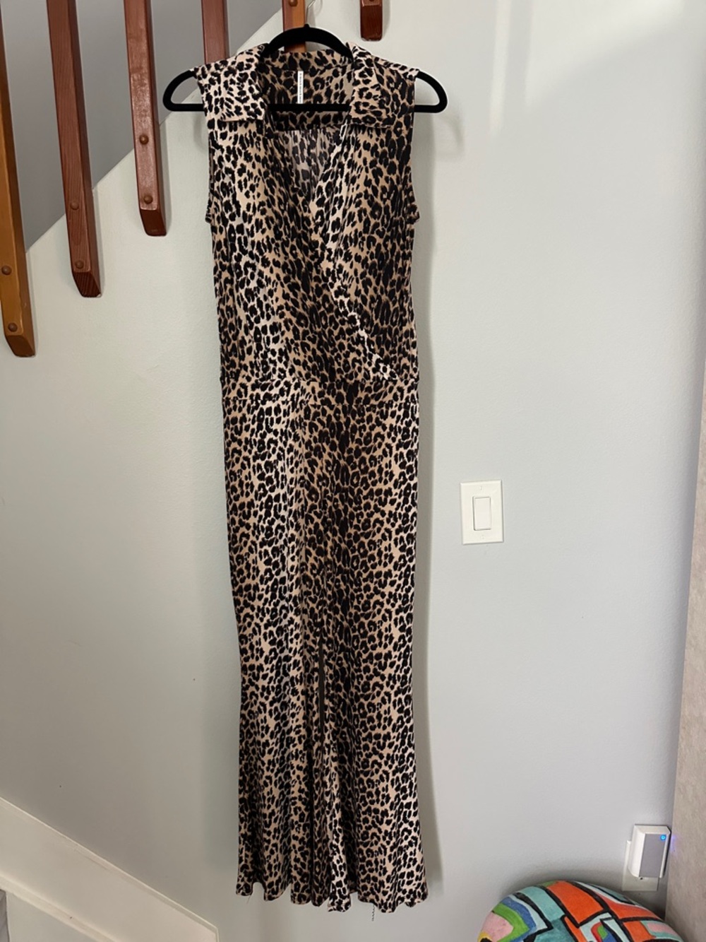 Sleeveless Leopard Print Jumpsuit